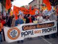 GR against the war in the streets of Firenze