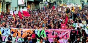 Barcelona Anti-EU protests 2002