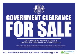 ... when they planted these signs around london hospitals one night, a few weeks back